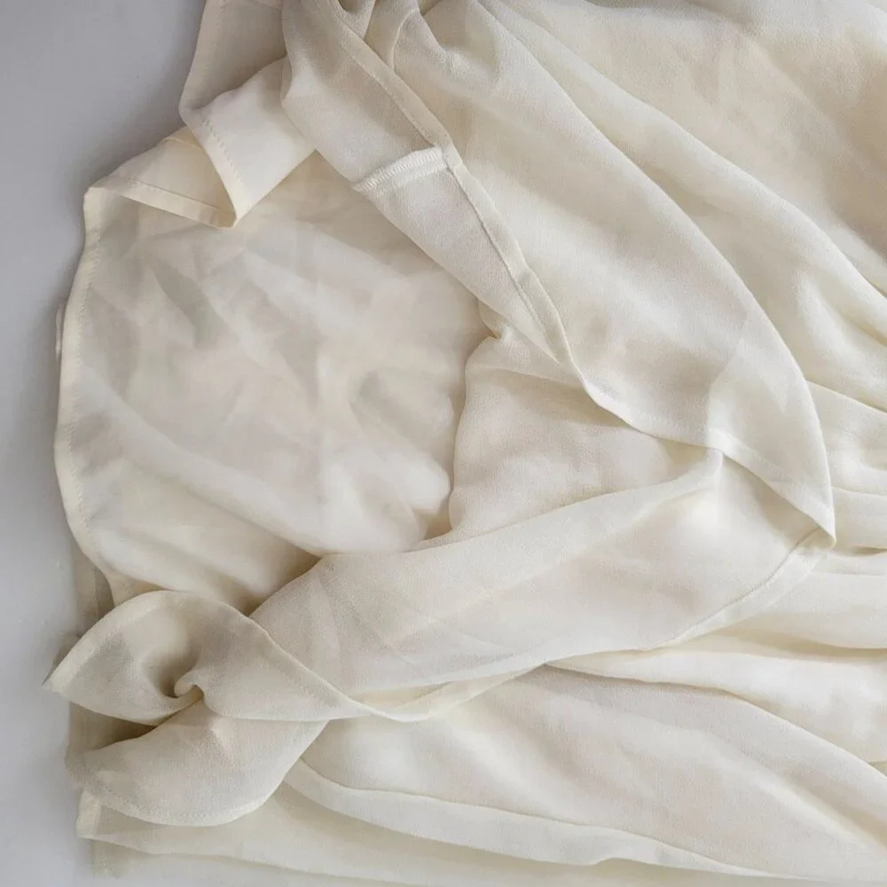 Ecote Cream and Blue Embroidered Sleeveless Mini Dress - Picture 6 of 6